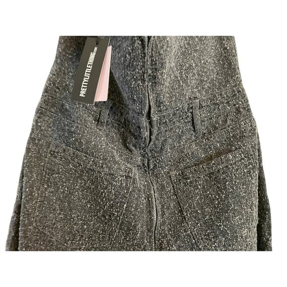 PrettyLittleThing Women's Size 10 Gray Bobbie Straight Leg Corset Jumpsuit (NWT) - Picture 9 of 11